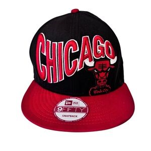 Chicago Bulls ERA Embroidered Red Windy City 9fifty Adjustable Snapback Hat
